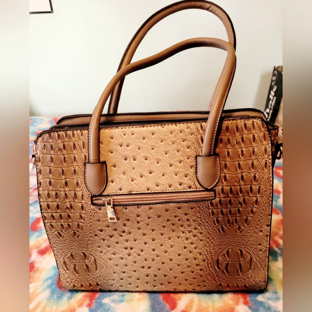 Trendy Ostrich pattern Handbag